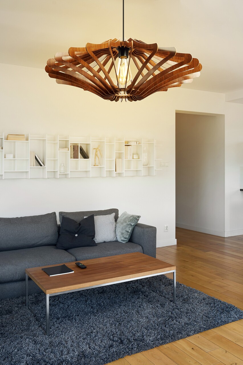 Lustra, 171-T, FullHouse, 47 x 55 cm, 1 x E27, 60W, maro - imagine 5